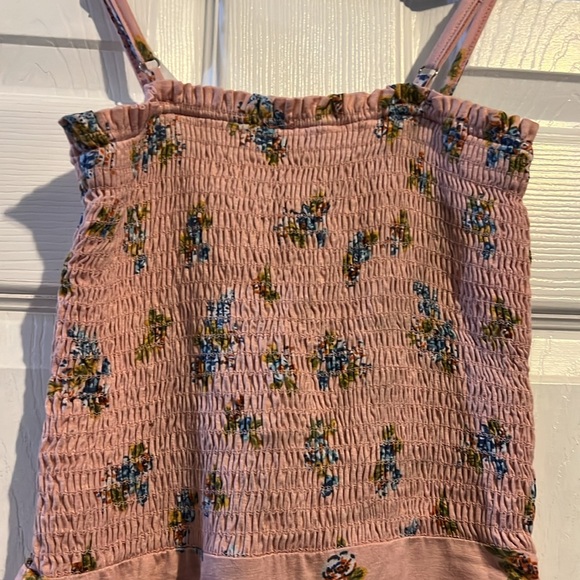 Urban Outfitters Out From Under Pink Rose Floral Smocked Bodysuit - Picture 7 of 9